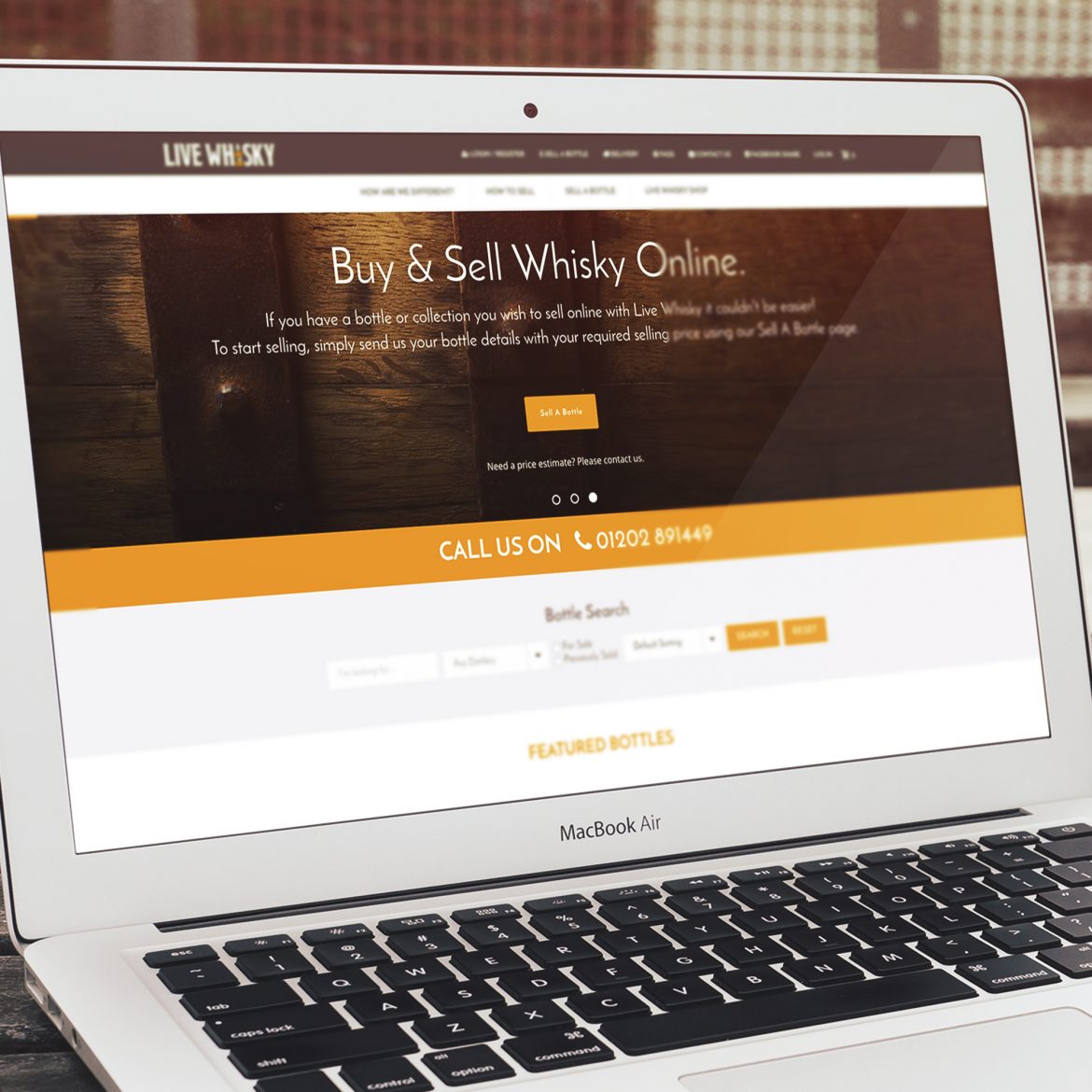 Live Whisky Web Design