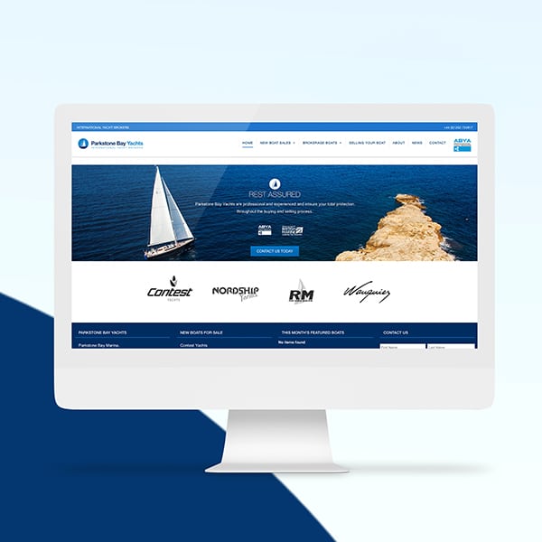 Parkstone Bay Yachts Web Design