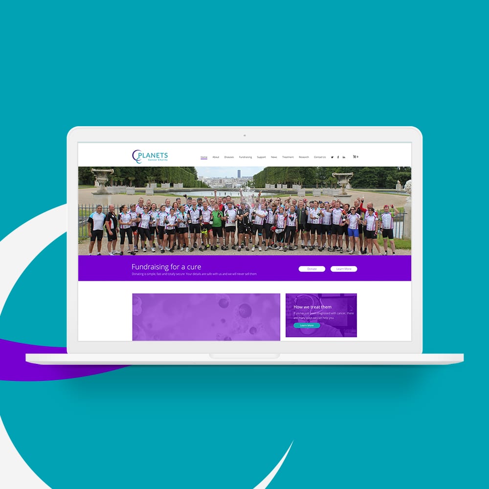Planets Charity Website Design