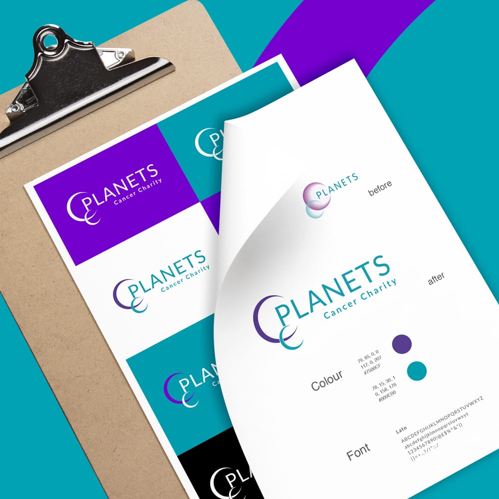 Planets Charity Branding