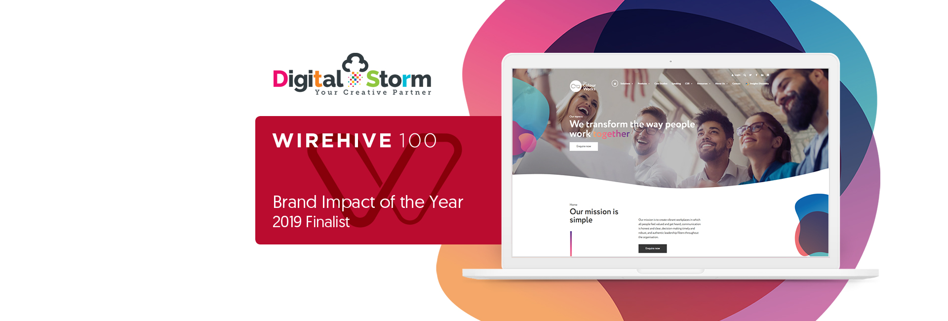 Digital Storm make finalists for Wirehive’s Brand Impact of the Year 2019